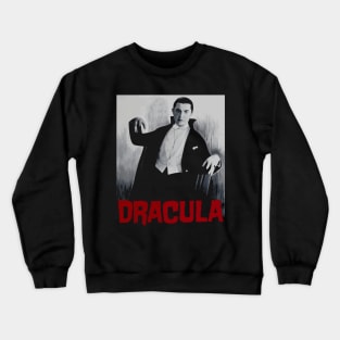 Dracula Vintage Poster Design Crewneck Sweatshirt